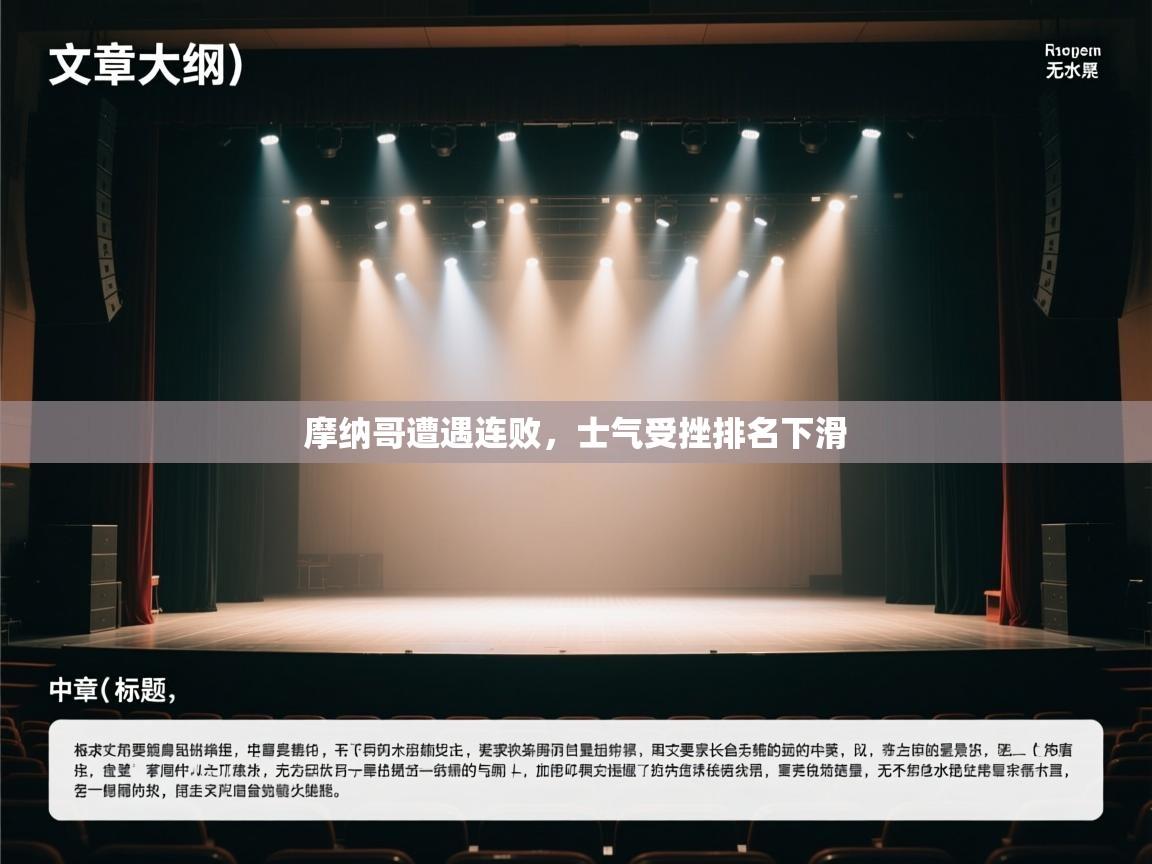 摩纳哥遭遇连败，士气受挫排名下滑  第2张